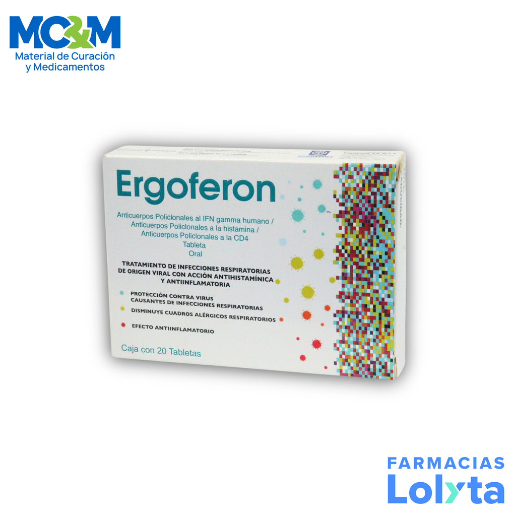 ERGOFERON 12/30/50 C ANTICUERPOS POLICIONALES C/20 TAB LAB BIOPHARMEX