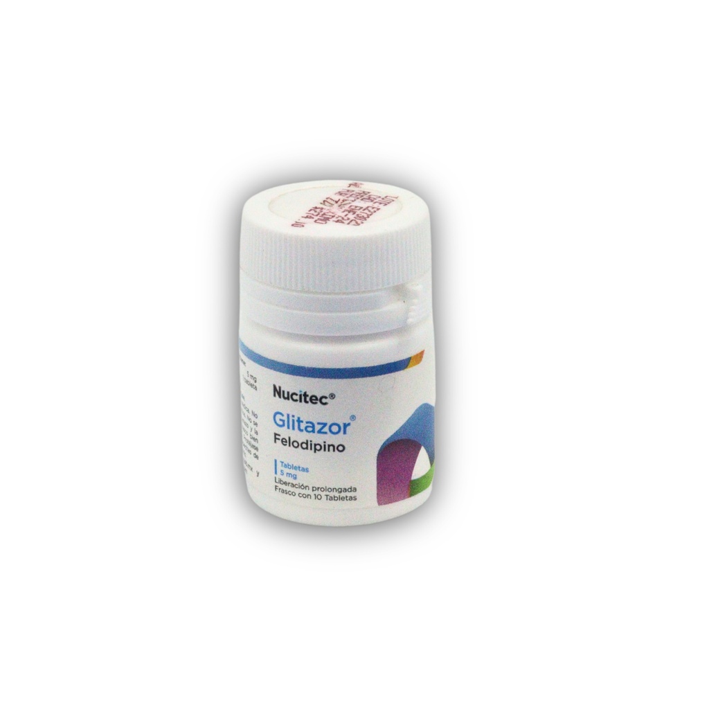 FELODIPINO 5 MG C/10 TAB GLITAZOR LAB NUCITEC