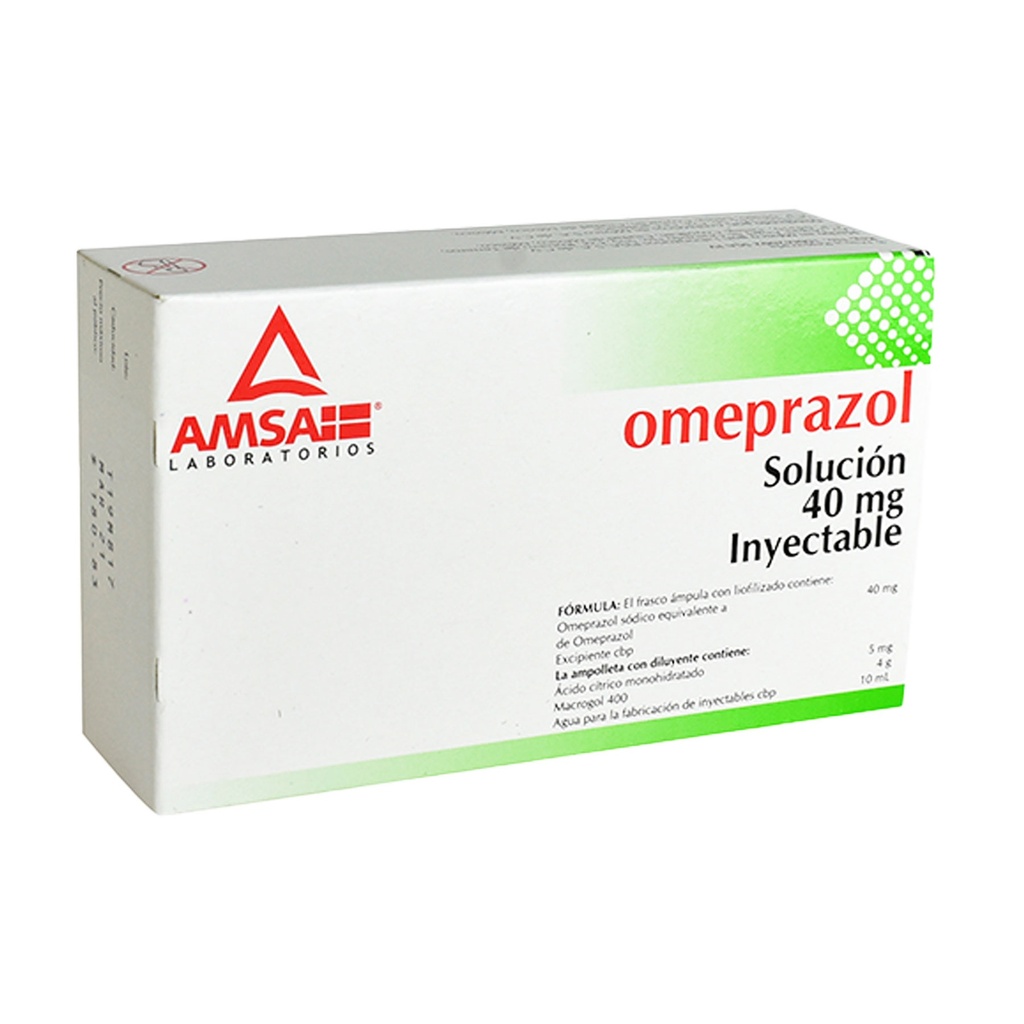 OMEPRAZOL SOL INY 40 MG/10 ML LAB AMSA
