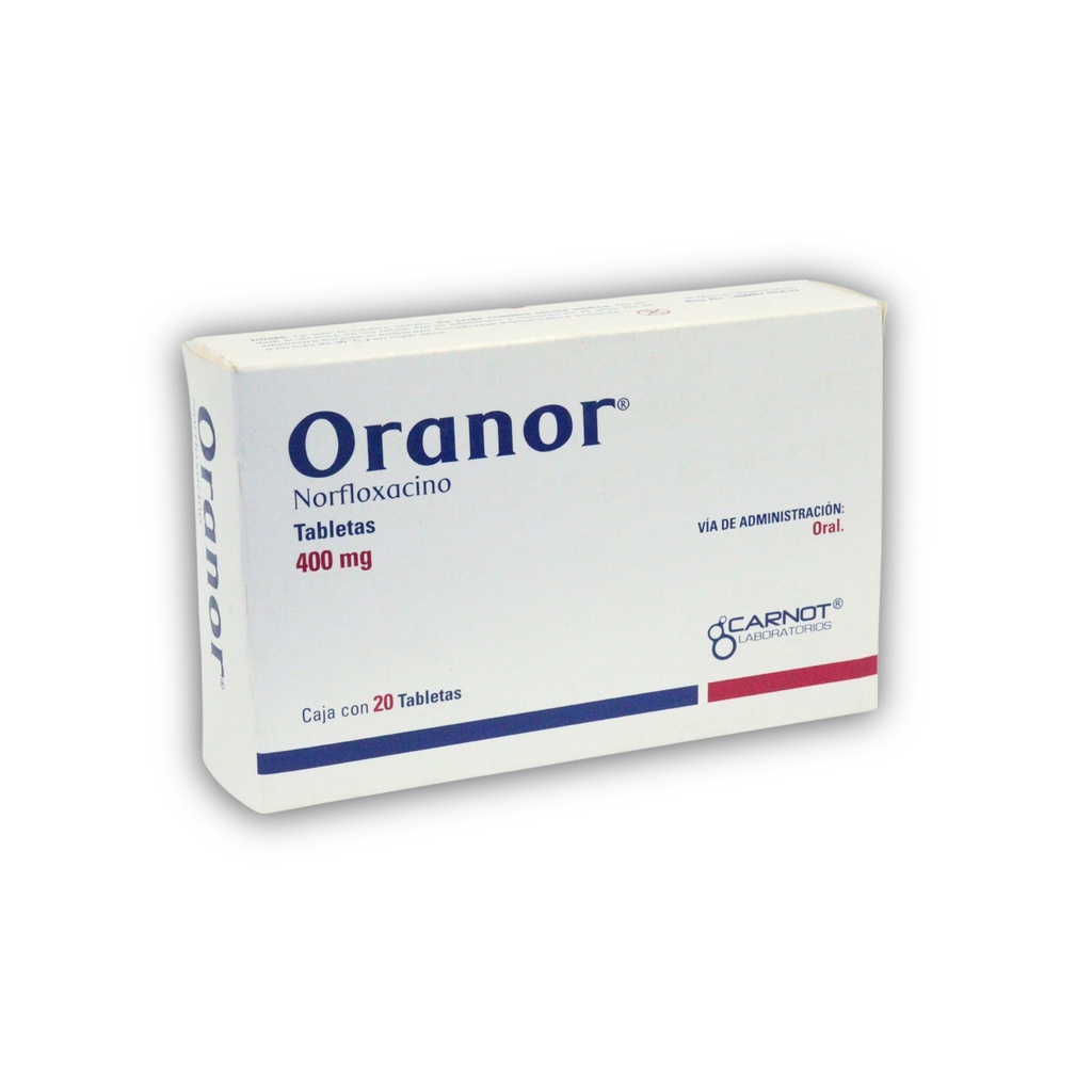 ORANOR 400 MG C/20 TAB NORFLOXACINO LAB CARNOT