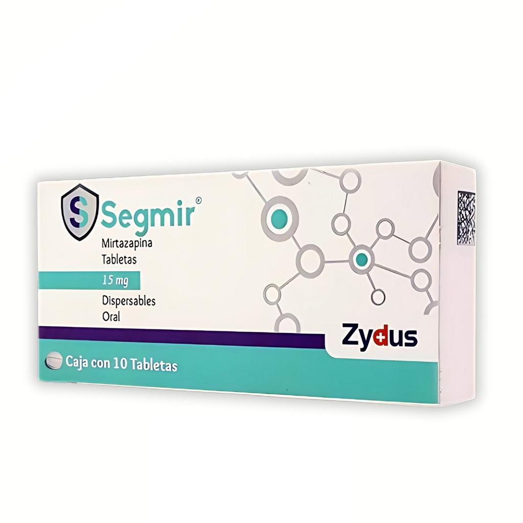 SEGMIR 15 MG C/10 TAB MIRTAZAPINA LAB ZYDUS