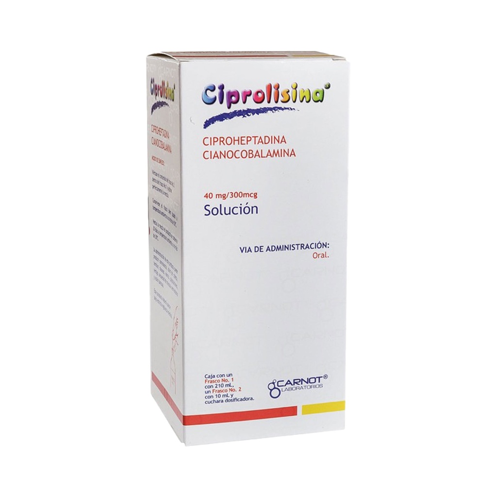 CIPROLISINA SOL ORAL 40 MG/300 MCG C/220 ML CIPROHEPTADINA CIANOCOBALAMINA LAB CARNOT