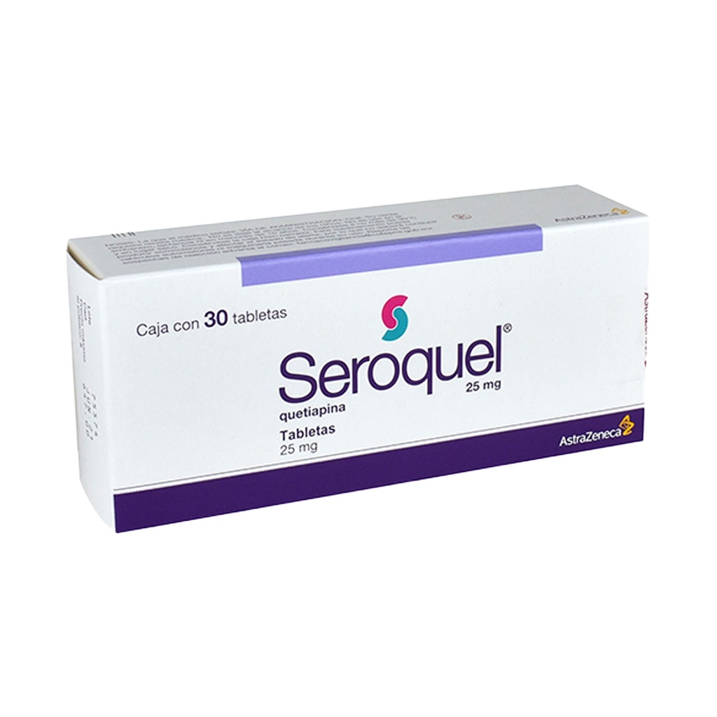 SEROQUEL 25 MG C/30 TAB QUETIAPINA LAB AZTRAZENECA