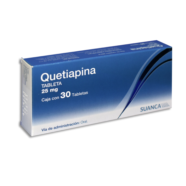 QUETIAPINA 25 MG C/30 TAB LAB SUANCA