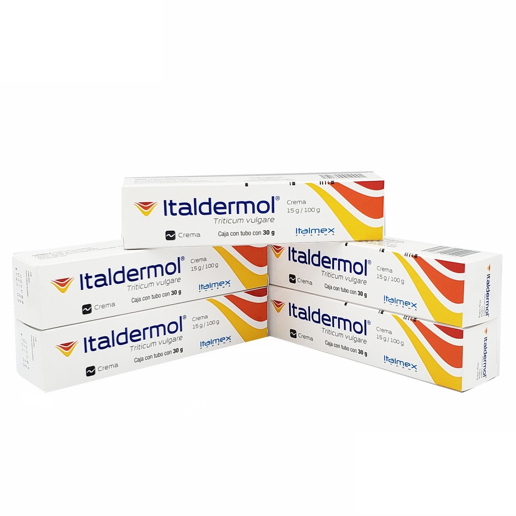ITALDERMOL CREMA 15/1 G/100 G TUBO C/30 G TRITICUM VULGARE FENOXIETANOL LAB ITALMEX