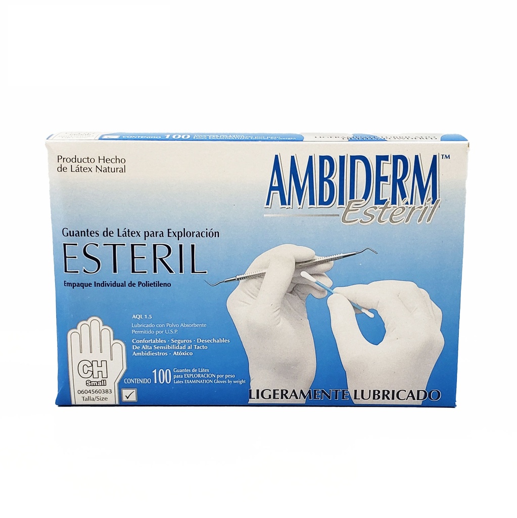 GUANTE ESTERIL CHICO C/100 AMBIDERM