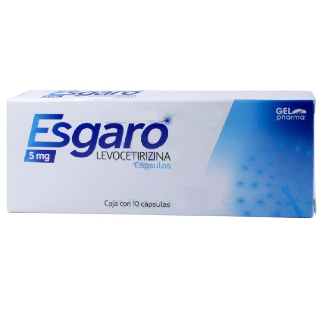 LEVOCETIRIZINA 5 MG C/10 CAP ESGARO LAB GELPHARMA