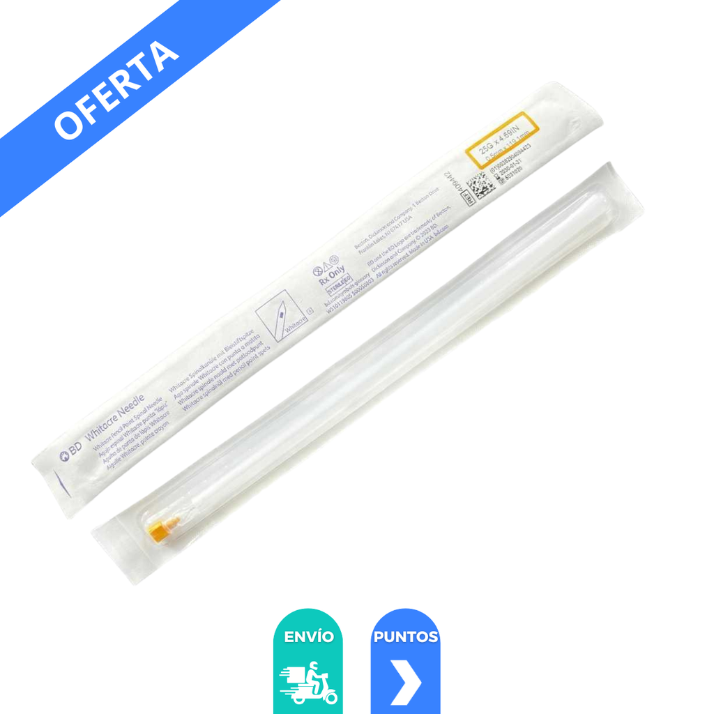 [3025] AGUJA WHITACRE 25 G X 4 11/16 IN LARGA BD REF 409442