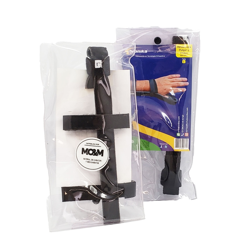 FERULA PARA PULGAR Y DEDOS UNIVERSAL GRANDE MH-243 BIONIKA
