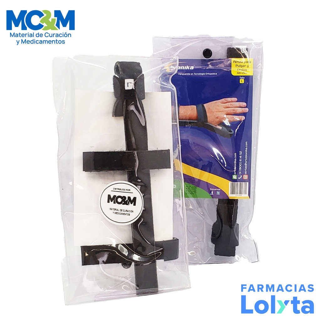 FERULA PARA PULGAR Y DEDOS UNIVERSAL GRANDE MH-243 BIONIKA