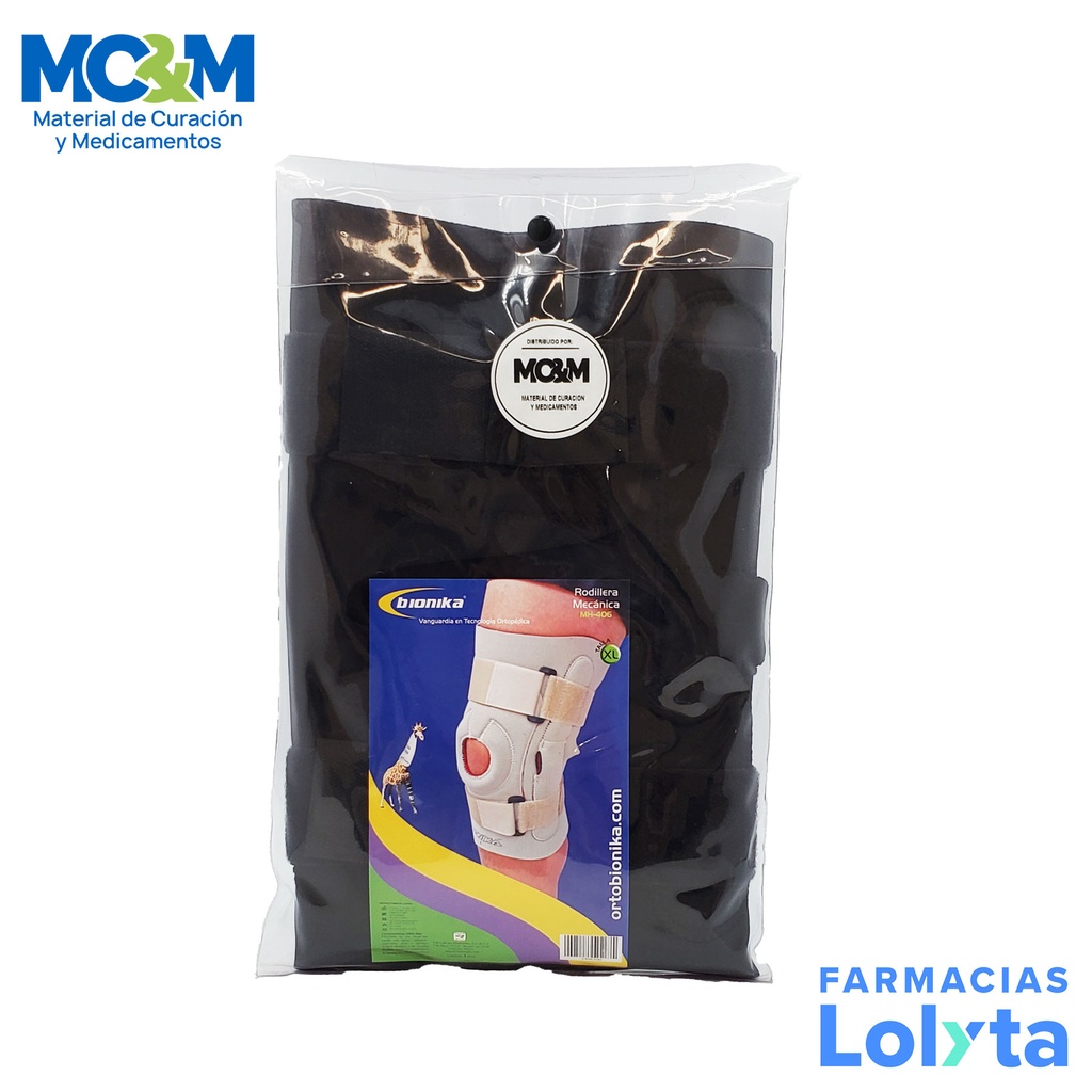 RODILLERA CON VARILLA MECANICA EXTRA GRANDE MH-406 BIONIKA