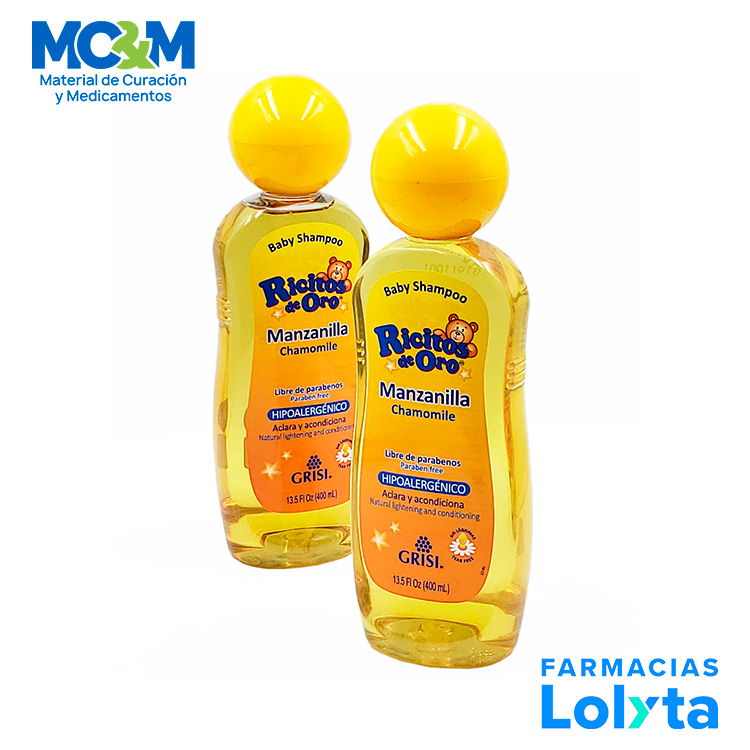 [3675] SHAMPOO RICITOS DE ORO MANZANILLA 400 ML LAB GRISI