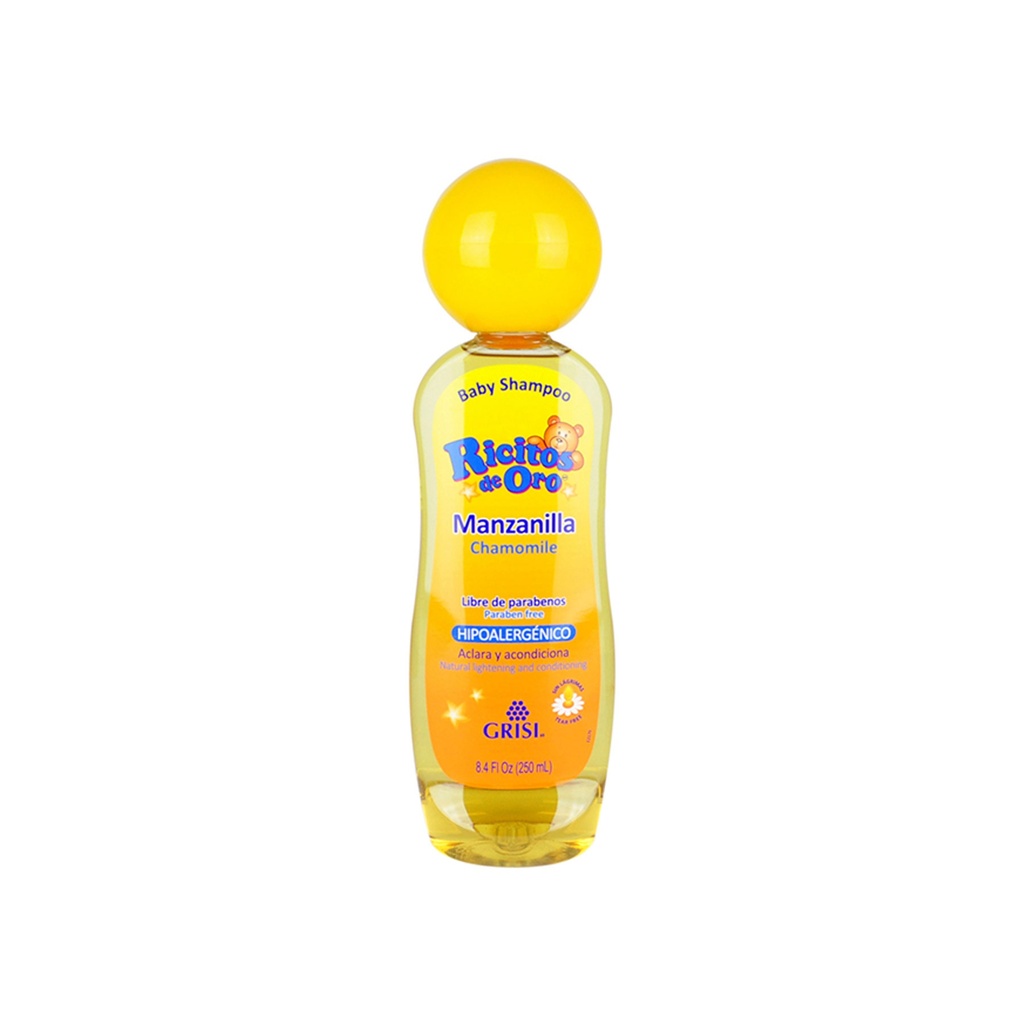 SHAMPOO RICITOS DE ORO MANZANILLA PARA BEBE 250 ML LAB GRISI