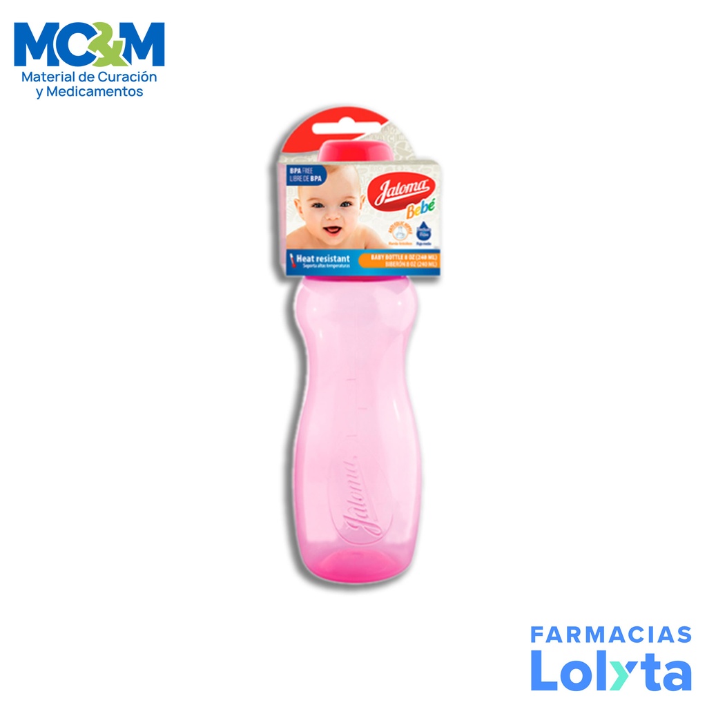 BIBERON SILUETTE ROSA C/8 OZ JALOMA