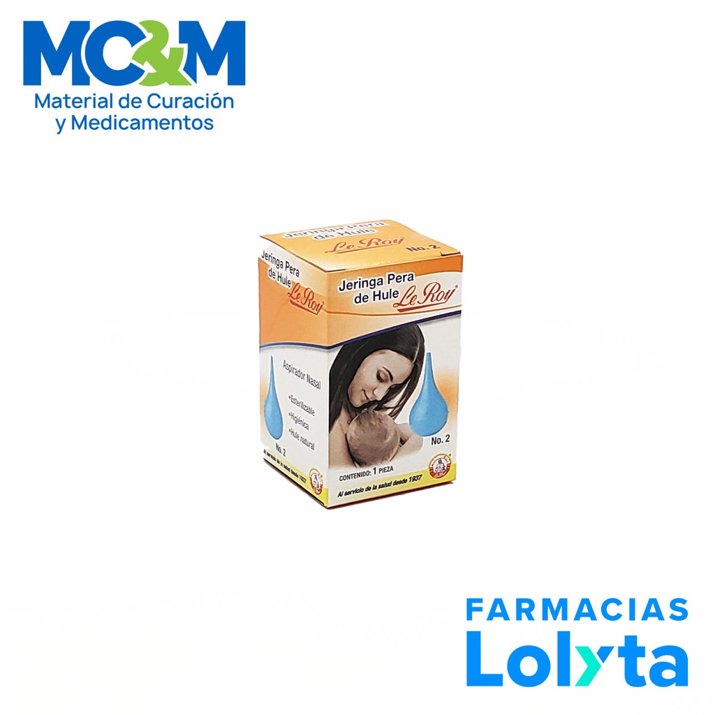 JERINGA PERA DE HULE #2 LEROY