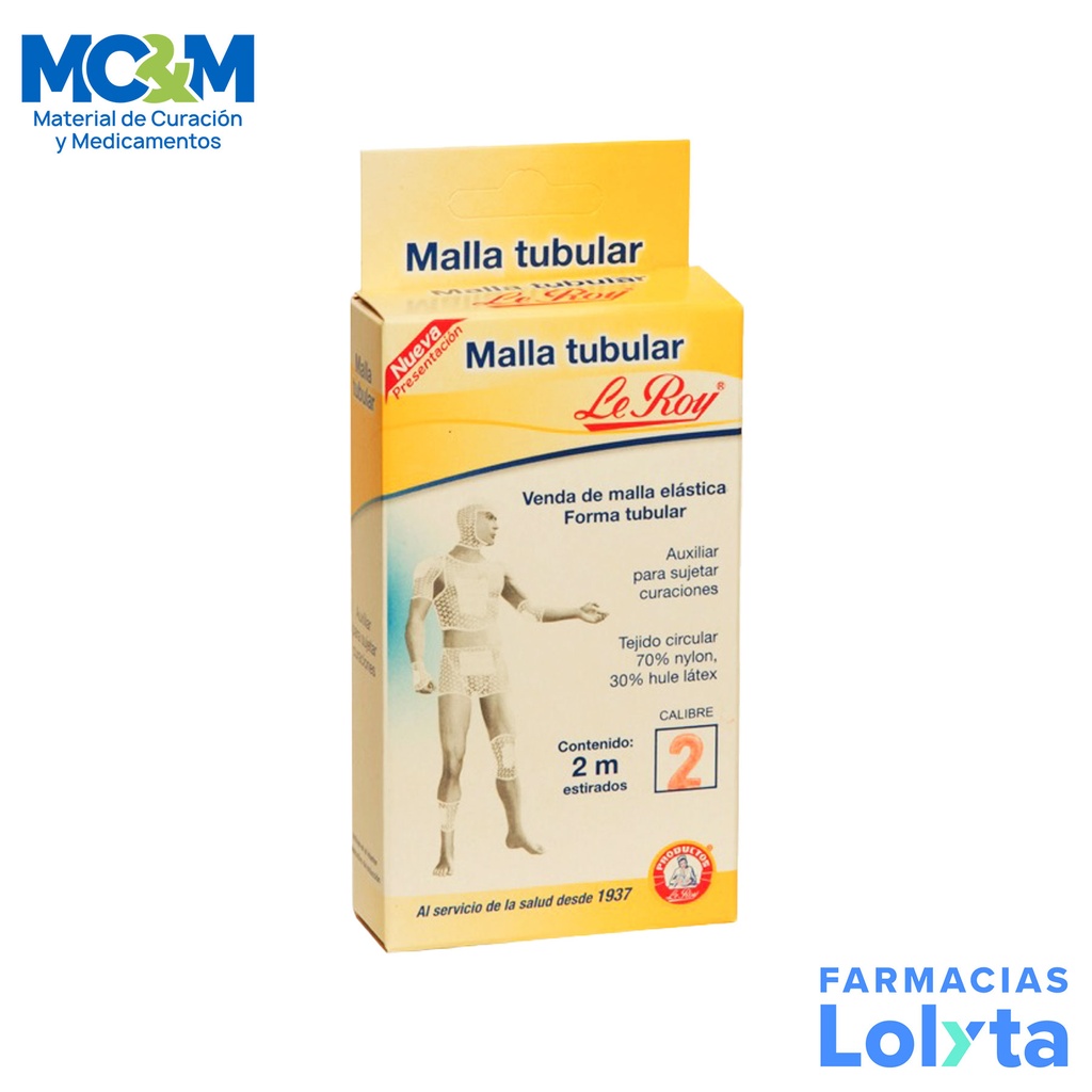VENDA DE MALLA ELASTICA FORMA TUBULAR 2M #2 LEROY