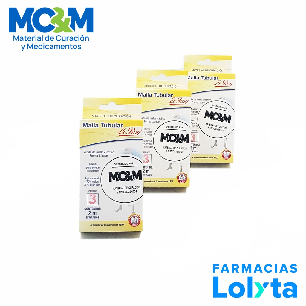 VENDA DE MALLA ELASTICA FORMA TUBULAR 2M #3 LEROY