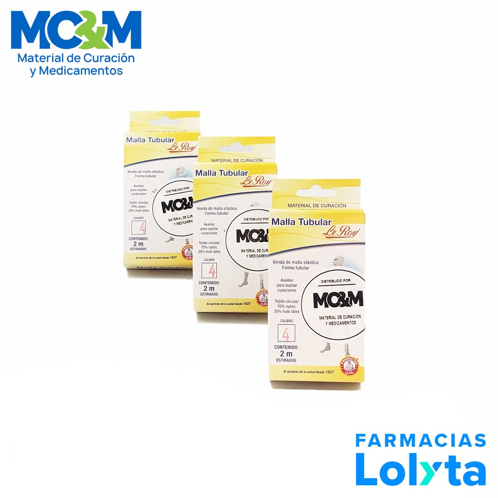 VENDA DE MALLA ELASTICA FORMA TUBULAR 2M #4 LEROY