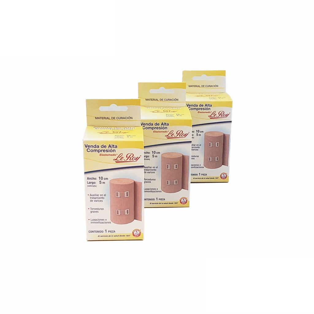 [4014] VENDA ELASTOMEDIC ALTA COMPRESION 10CMX5M LEROY