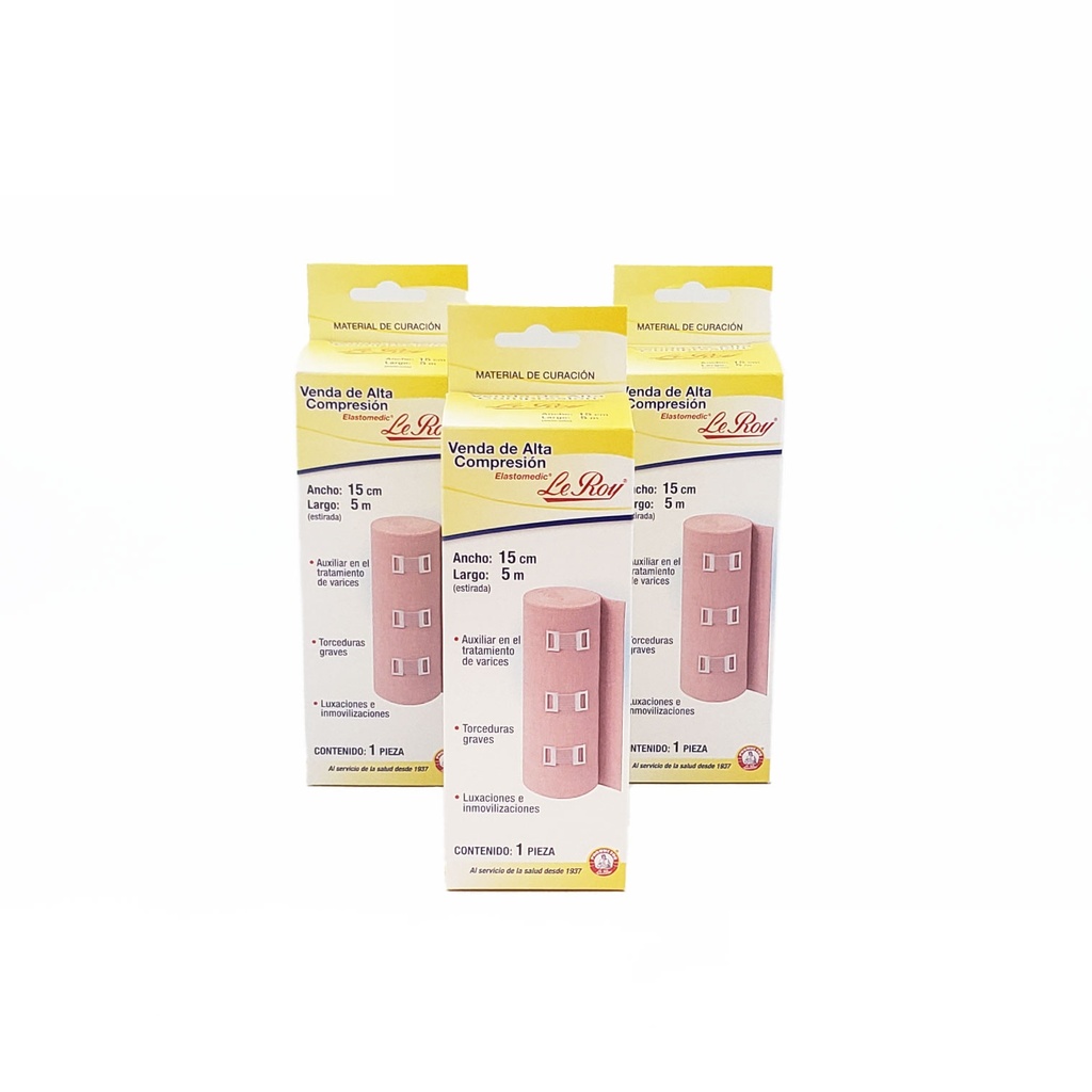 [4015] VENDA ELASTOMEDIC ALTA COMPRESION 15CMX5M LEROY