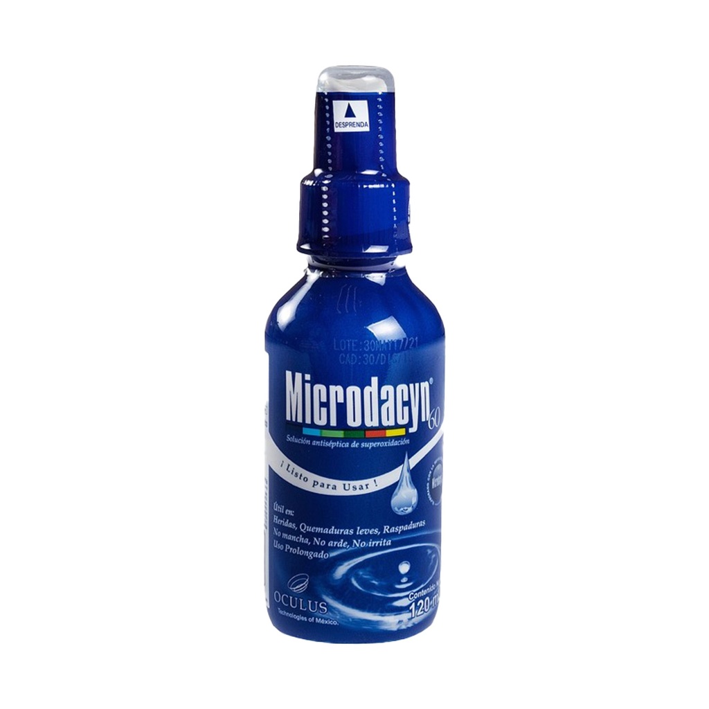 MICRODACYN 120 ML SOL ESTERILIZANTE Y ANTISEPTICA DE SUPER OXIDACION LAB SANFER