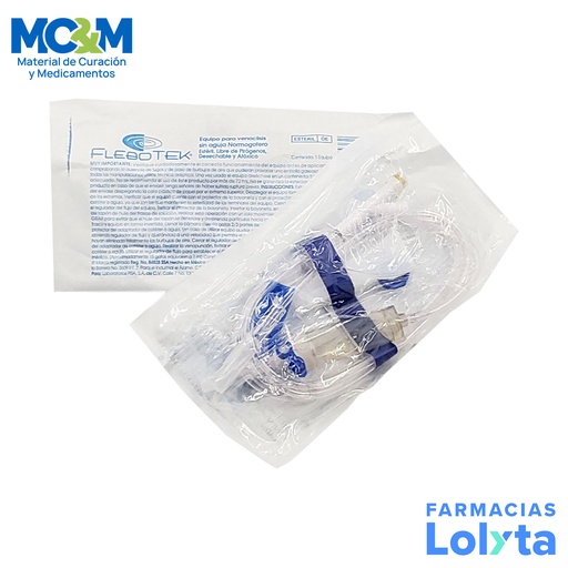 FLEBOTEK NORMOGOTERO EQUIPO PARA VENOCLISIS SIN AGUJA LAB PISA