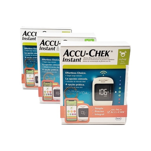 GLUCOMETRO ACCU-CHEK INSTANT KIT LAB ROCHE
