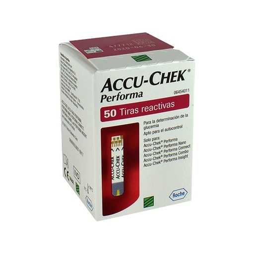 [4230] TIRAS REACTIVAS ACCU CHEK PERFORMA C/50 ROCHE