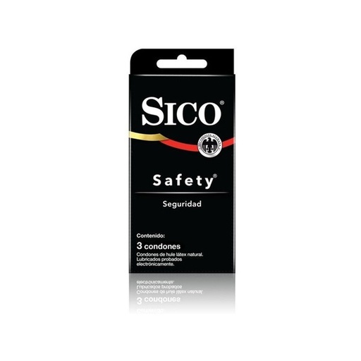 PRESERVATIVO SICO SAFETY SEGURIDAD C/3 PZAS RB HEALTH