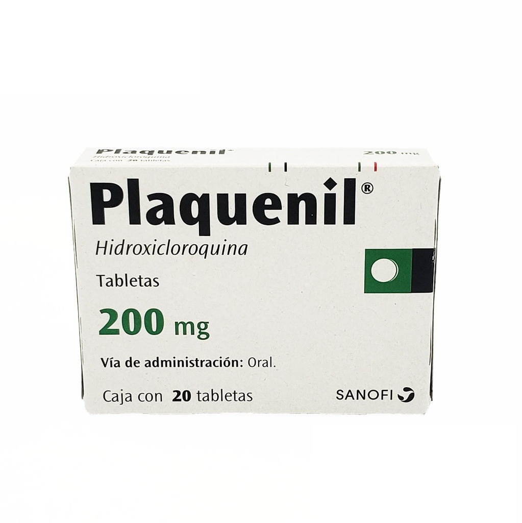 PLAQUENIL 200 MG C/20 TAB HIDROXICLOROQUINA