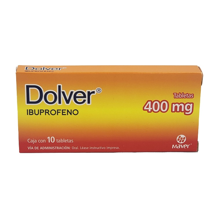 IBUPROFENO 400 MG C/10 TAB DOLVER LAB MAVER