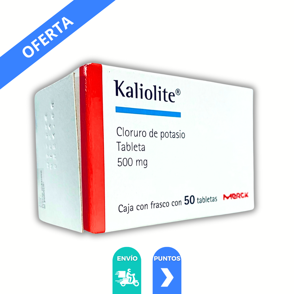 KALIOLITE 500 MG C/50 TAB CLORURO DE POTASIO LAB MERCK