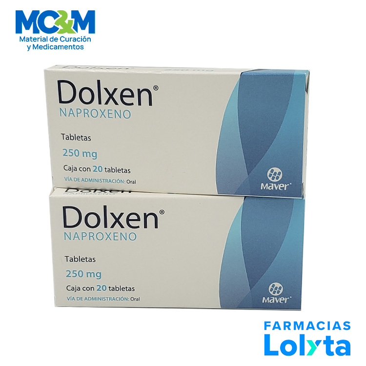 NAPROXENO 250 MG C/20 TAB DOLXEN LAB MAVER