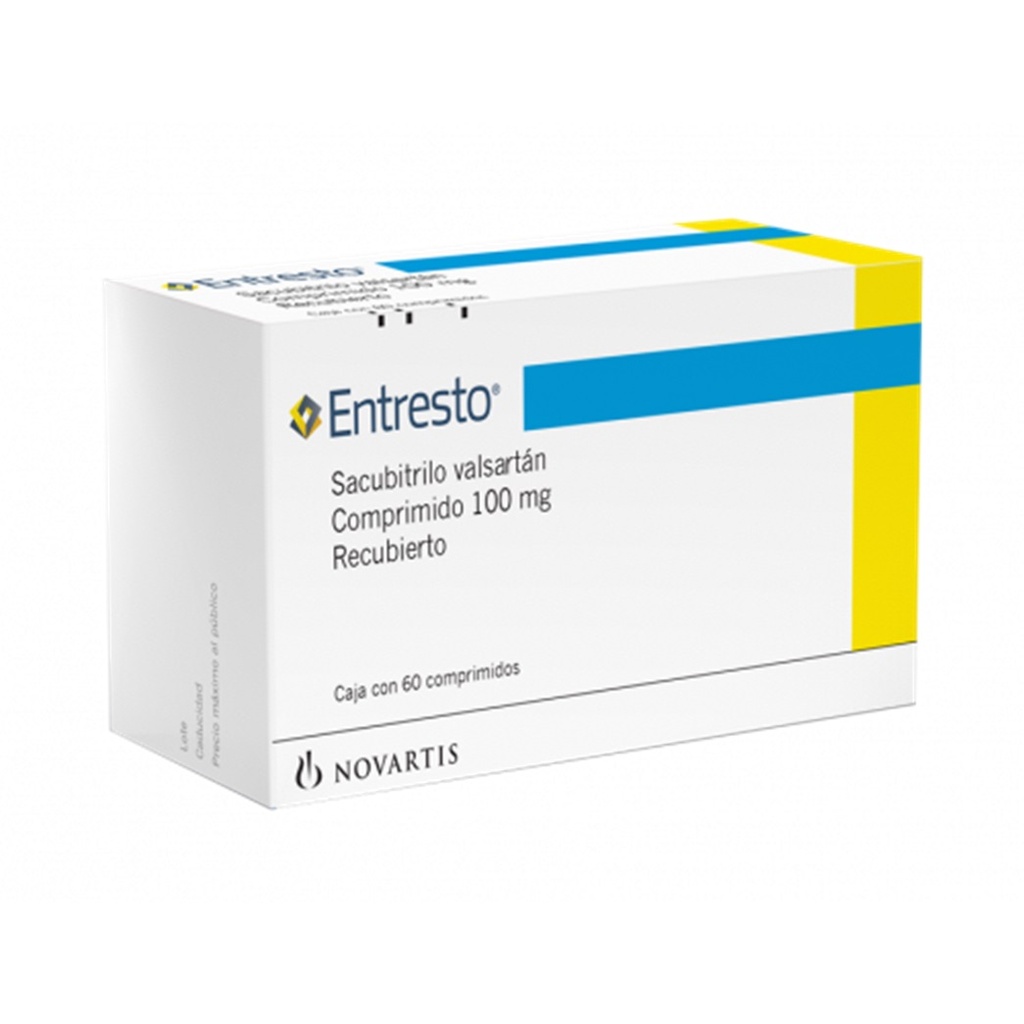 ENTRESTO 100 MG C/60 COMPRIMIDOS SACUBITRILO VALSARTAN LAB NOVARTIS