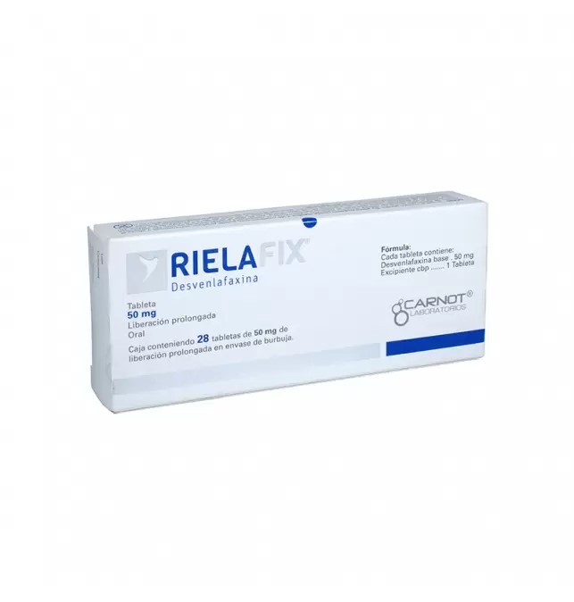 RIELAFIX 50 MG C/28 TAB LP DESVENLAFAXINA LAB CARNOT