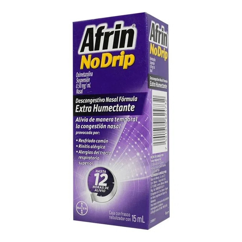 AFRIN NO DRIP SUSP NASAL 0.50 MG/ML C/15 ML OXIMETAZOLINA LAB BAYER