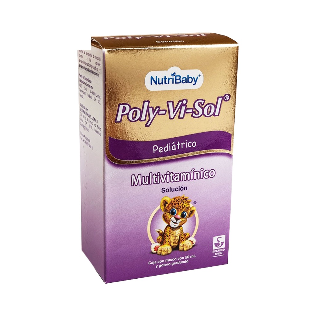 POLY-VI-SOL PEDIATRICO SOL ORAL C/50 ML MULTIVITAMINICO LAB SIEGFRIED RHEIN