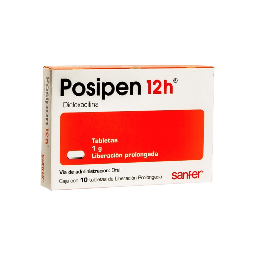 POSIPEN 12 H 1 G C/10 TAB LP DICLOXACILINA LAB SANFER
