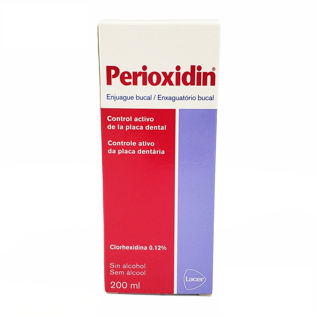 PERIOXIDIN LACER ENJUAGUE BUCAL 0.12% C/200 ML CLORHEXIDINA XILITOL LAB LACER