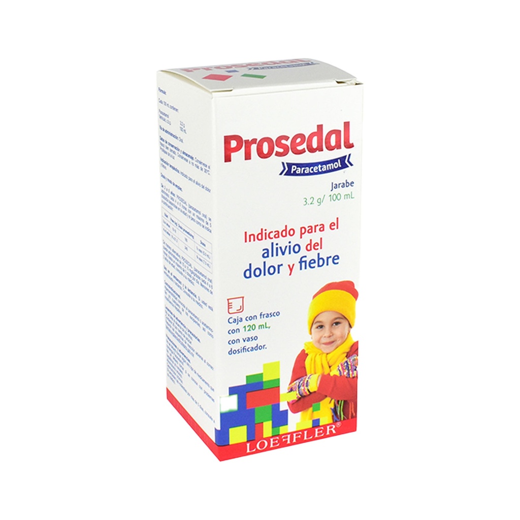 PARACETAMOL JARABE 3.2 G/100ML FCO C/120 ML PROSEDAL LAB LOEFFLER