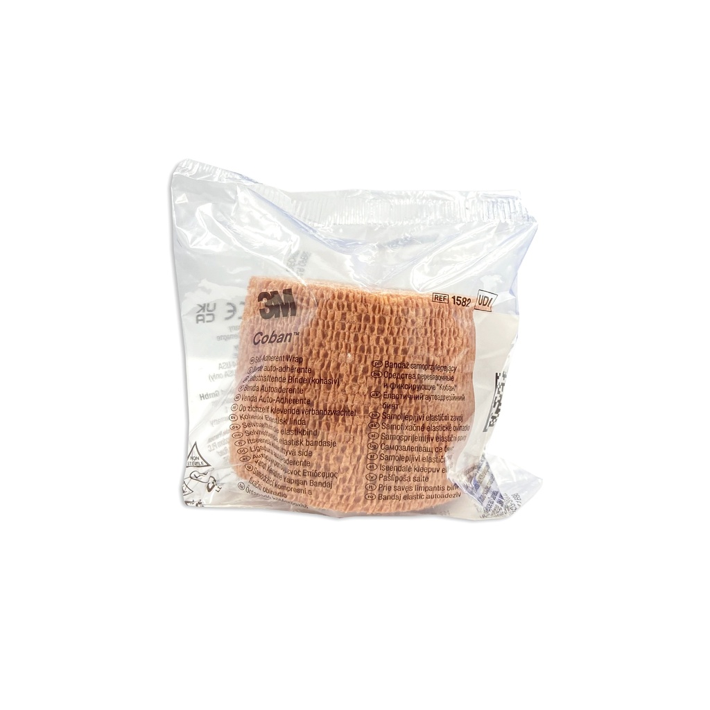 [945] VENDA COBAN 2” 5 CM X 4.5 M AUTOADHERENTE COLOR PIEL REF 1582 3M