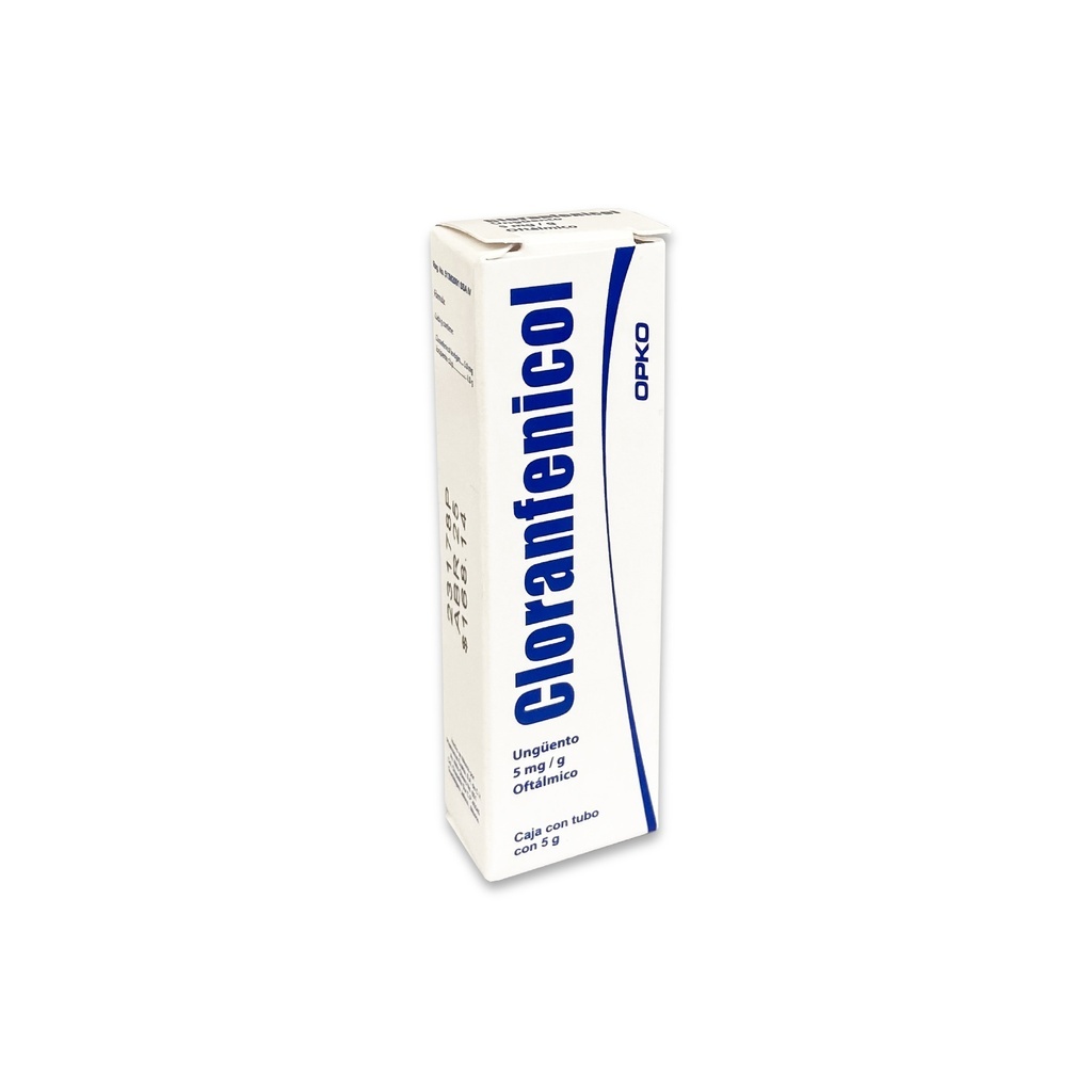 CLORANFENICOL UNGÜENTO OFTALMICO 5 MG/G TUBO C/5 G LAB EXAKTA