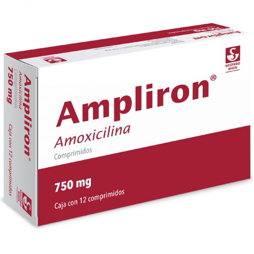 AMPLIRON 750 MG C/12 COMPRIMIDOS AMOXICILINA LAB SIEGFRIED RHEIN