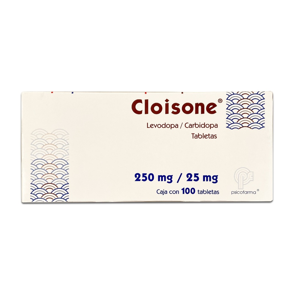 CLOISONE 250MG/25MG C/100 TAB LEVODOPA/CARBIDOPA LAB PSICOFARMA