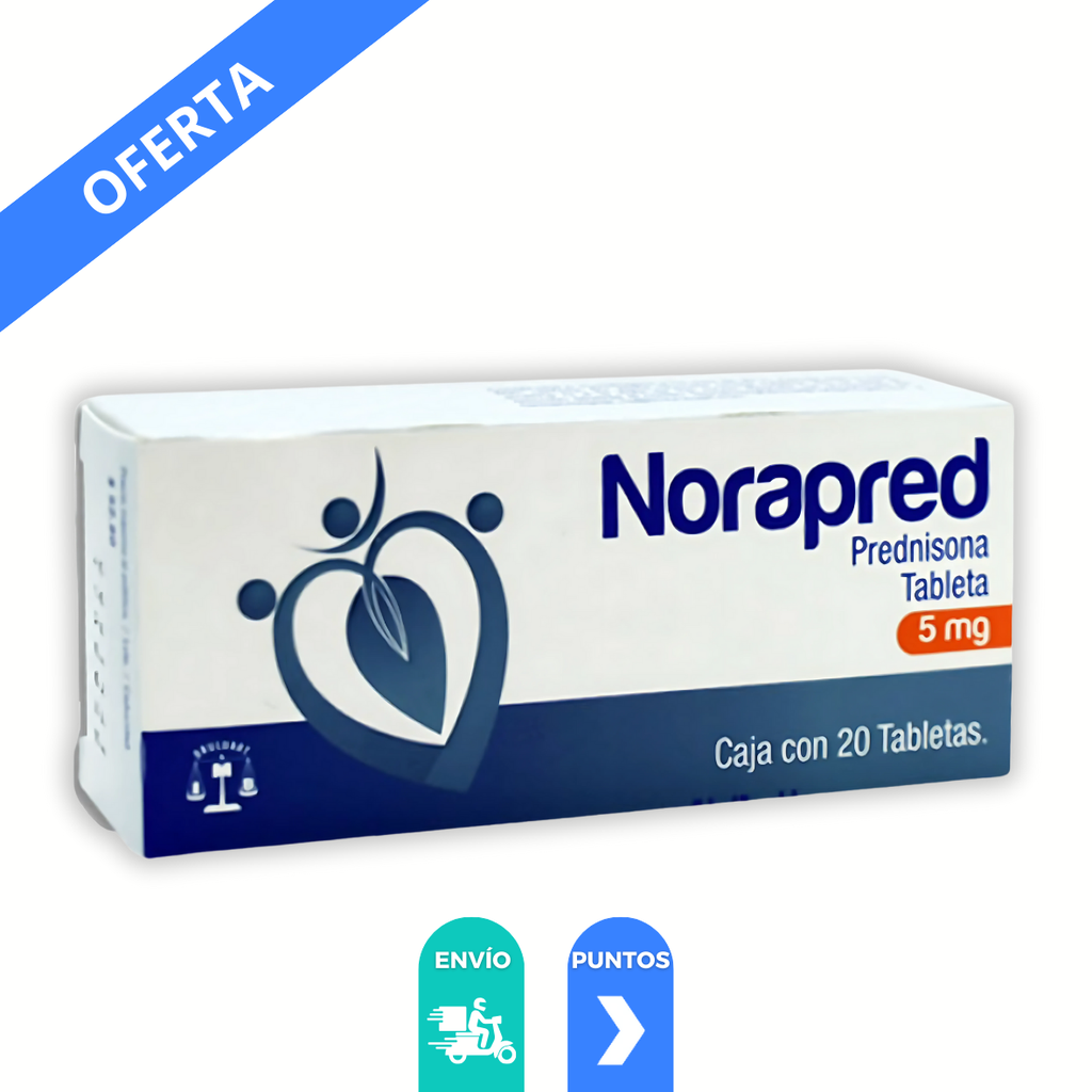 [2309] PREDNISONA 5 MG C/20 TAB NORAPRED LAB BRULUART