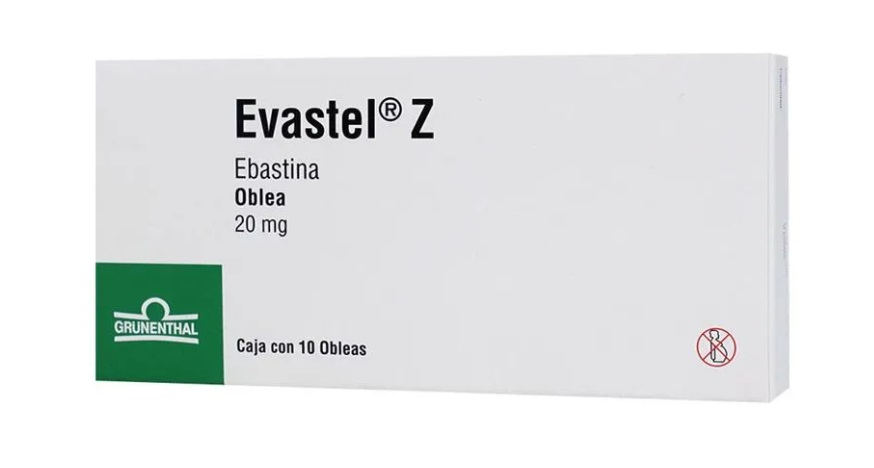 EVASTEL Z 20 MG C/10 OBLEAS EBASTINA LAB GRUNENTHAL