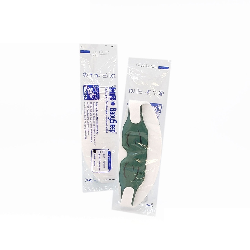 [2970] ANTIFAZ PARA PROTECCION DE FOTOTERAPIA CON CORREA DE SUJECION MACRO (GRANDE) COLOR VERDE HR-BS-M