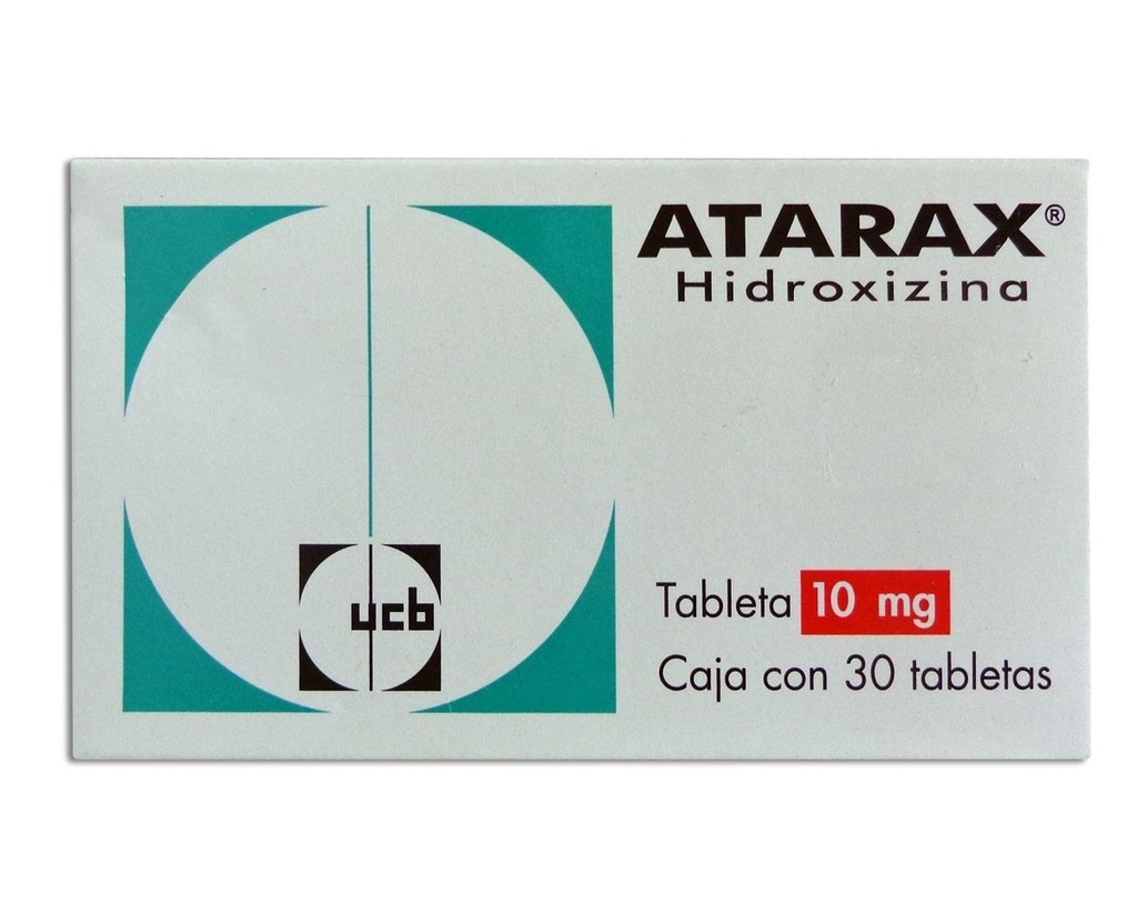 ATARAX 10 MG C/30 TAB HIDROXIZINA LAB UCB PHARMA