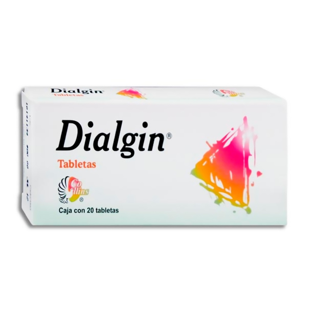 DIYODOHIDROXIQUINOLEINA CARBON ACTIVADO FURAZOLIDONA HOMATROPINA 200/200/50/2 MG C/20 TAB DIALGIN LAB COLLINS
