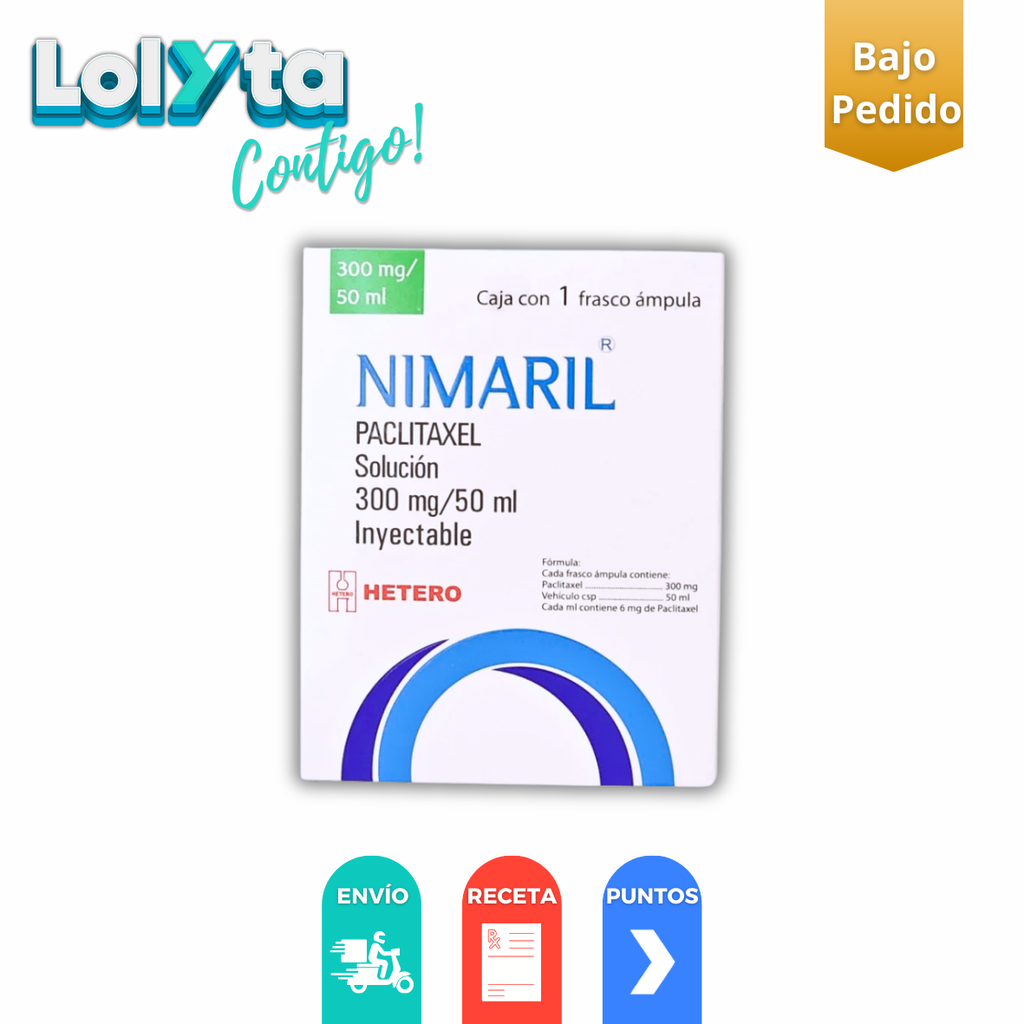 PACLITAXEL SOL INY 300 MG/50 ML NIMARIL LAB HETERO